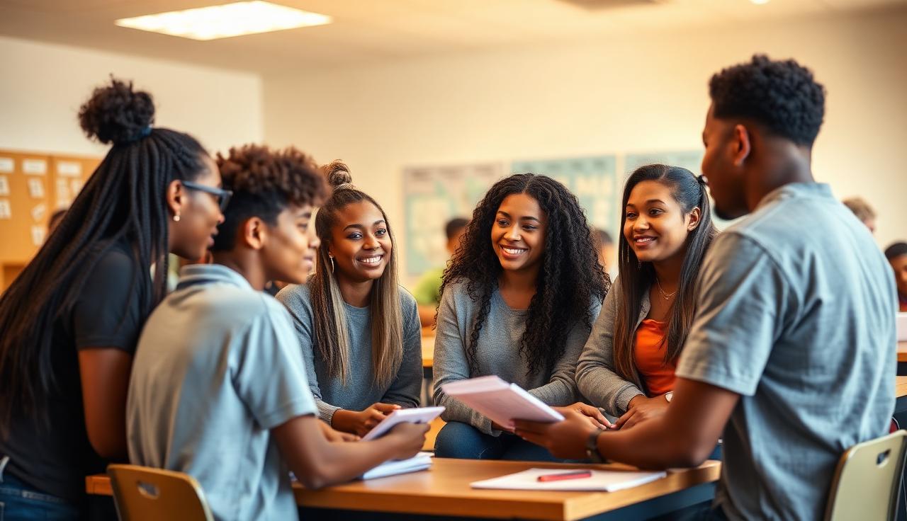 Vorschaubild: Schüler der Battery Creek High School im Gespräch